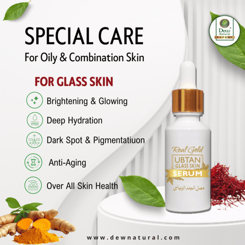 Real Gold Ubtan Glass Skin Serum 30ml