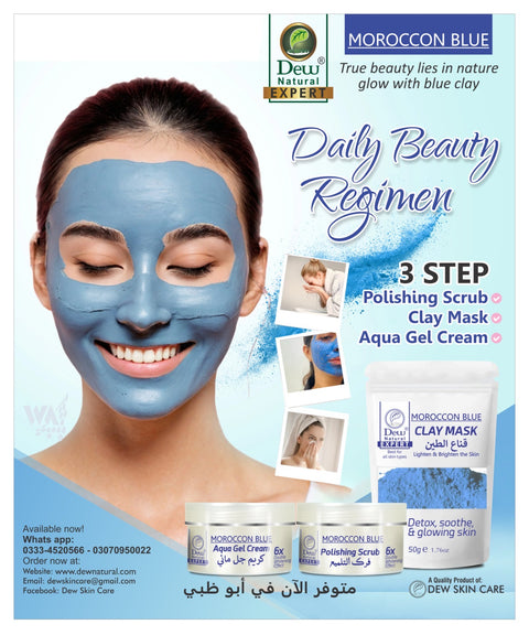Moroccan blue nila skin whitening kit