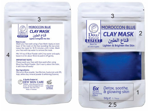 Moroccan blue nila skin whitening kit